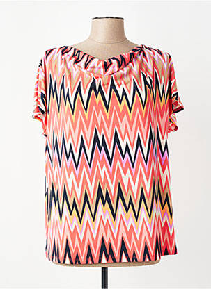 Top stretch manches courtes rose BETTY BARCLAY femme