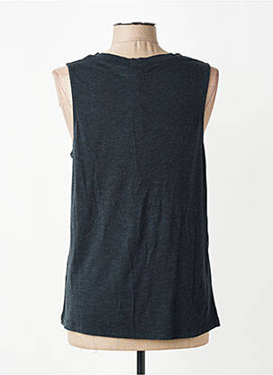 Débardeur stretch sans manche bleu AMERICAN VINTAGE femme