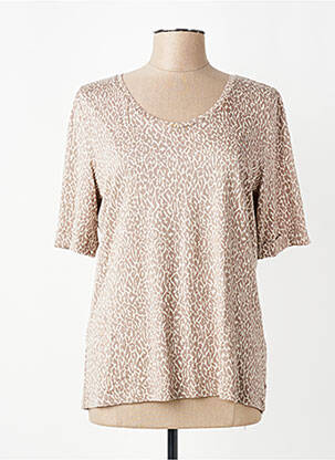 T-shirt stretch manches courtes beige STREET ONE femme