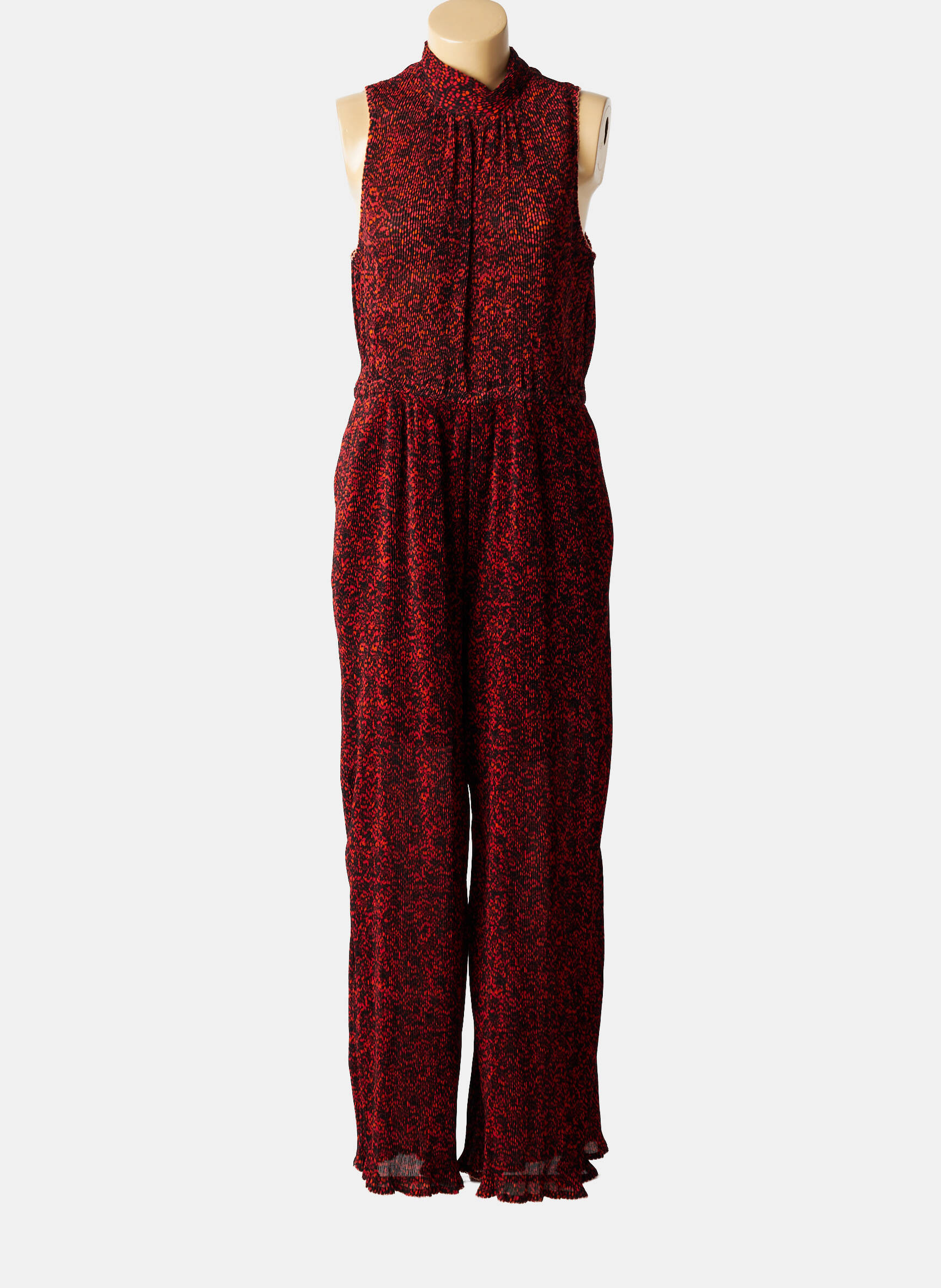 Combi-pantalon tissage crêpe sans manche orange SCOTCH & SODA femme