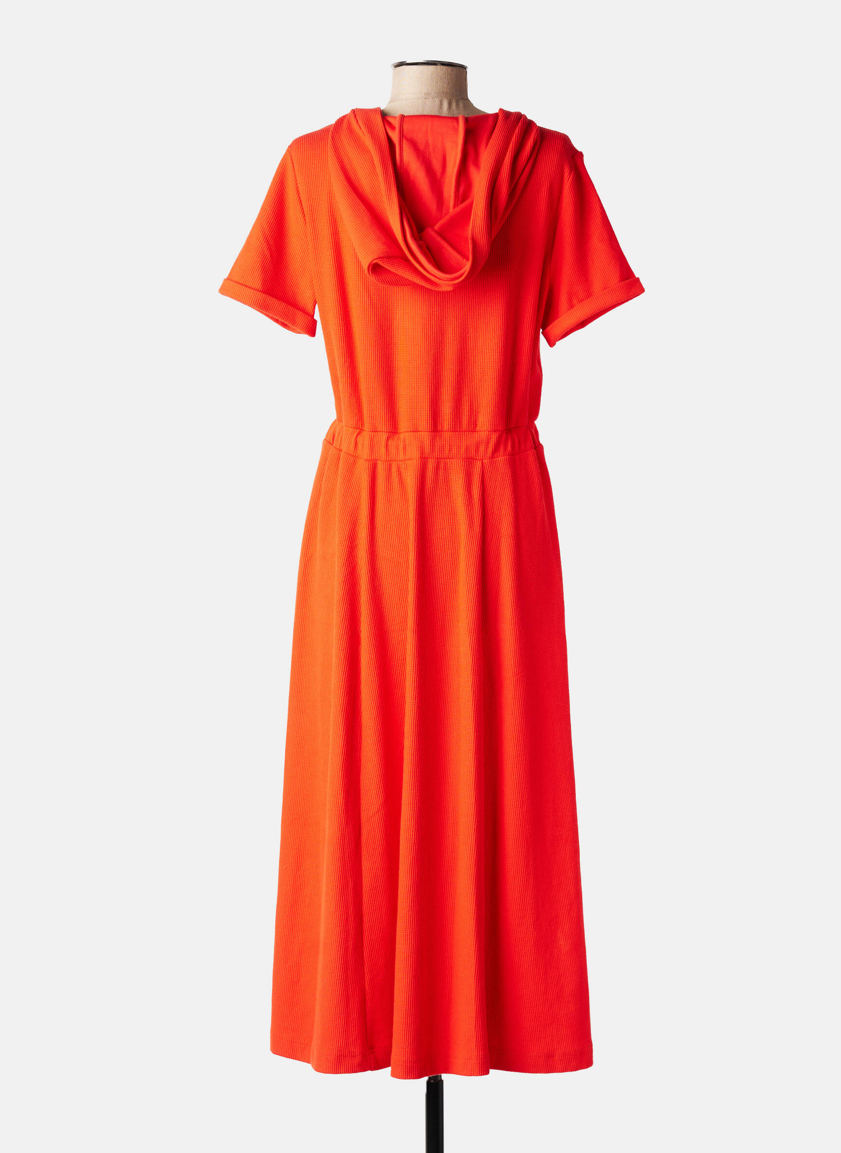 Robe longue manches courtes manches courtes orange I.CODE (By IKKS) femme