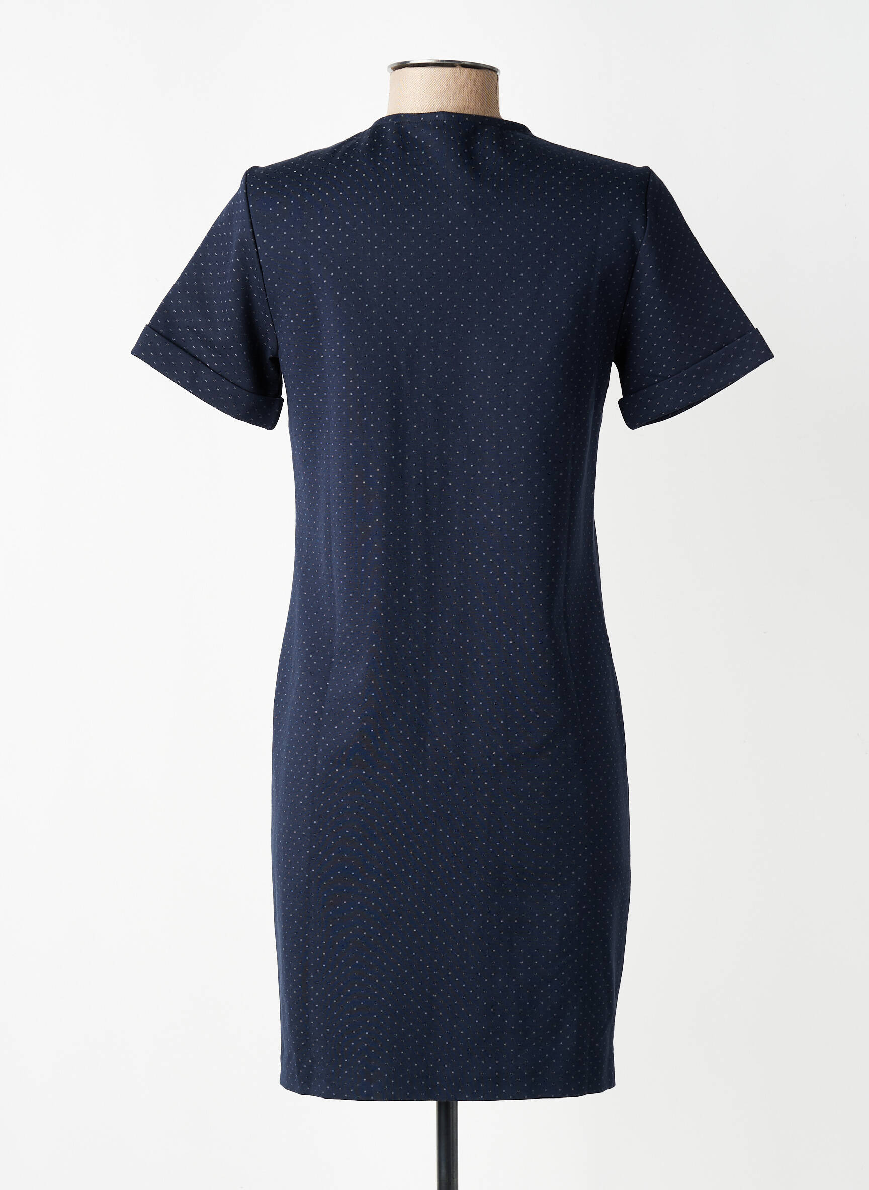 Robe courte manches courtes manches courtes bleu I.CODE (By IKKS) femme