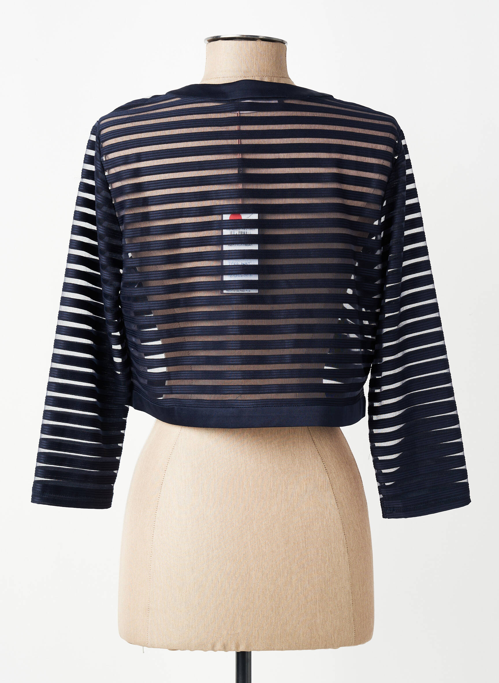 Gilet manches longues coupe cintrée bleu VERA MONT femme