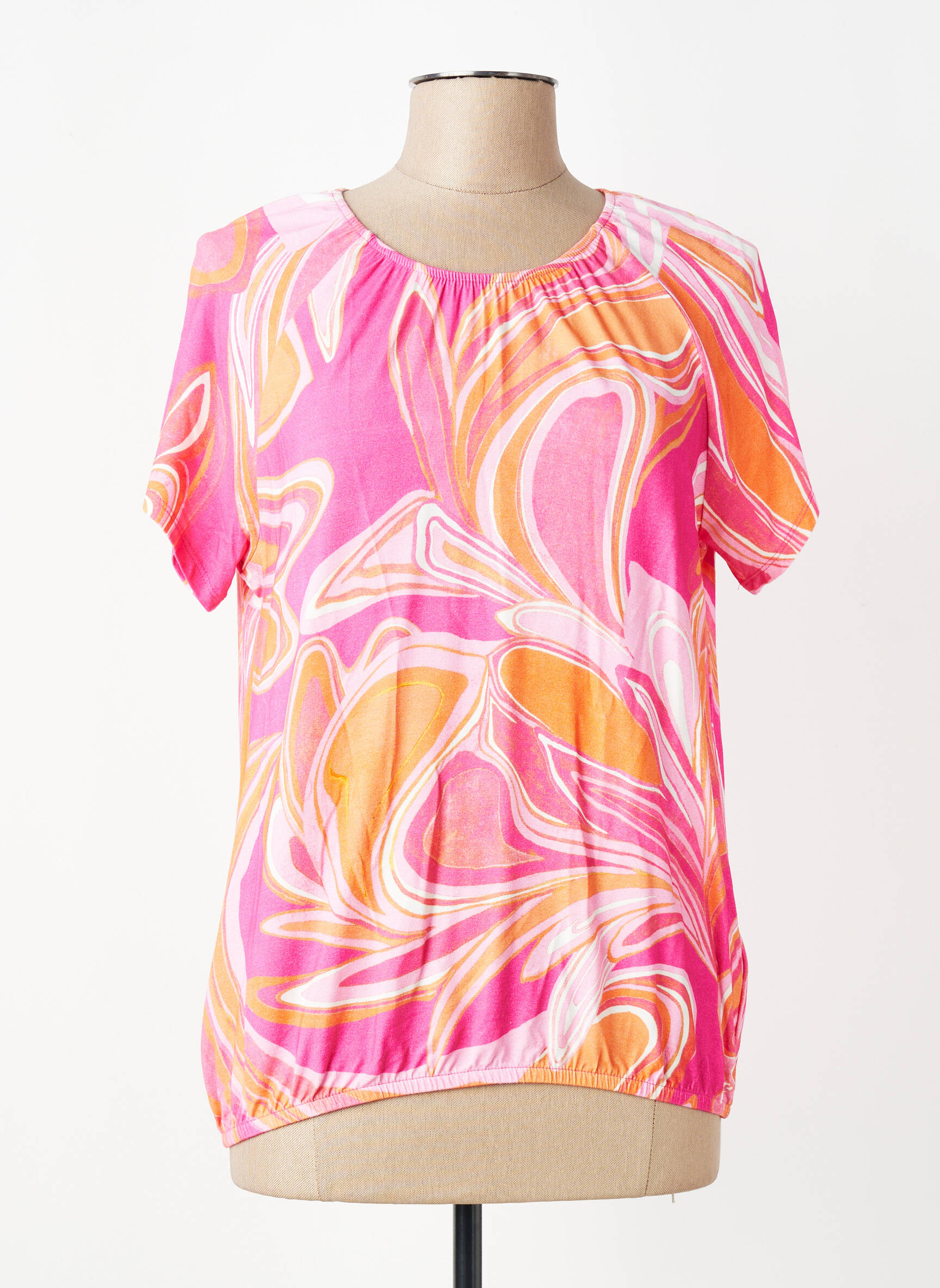 T-shirt imprimé fantaisie manches courtes rose BETTY BARCLAY femme