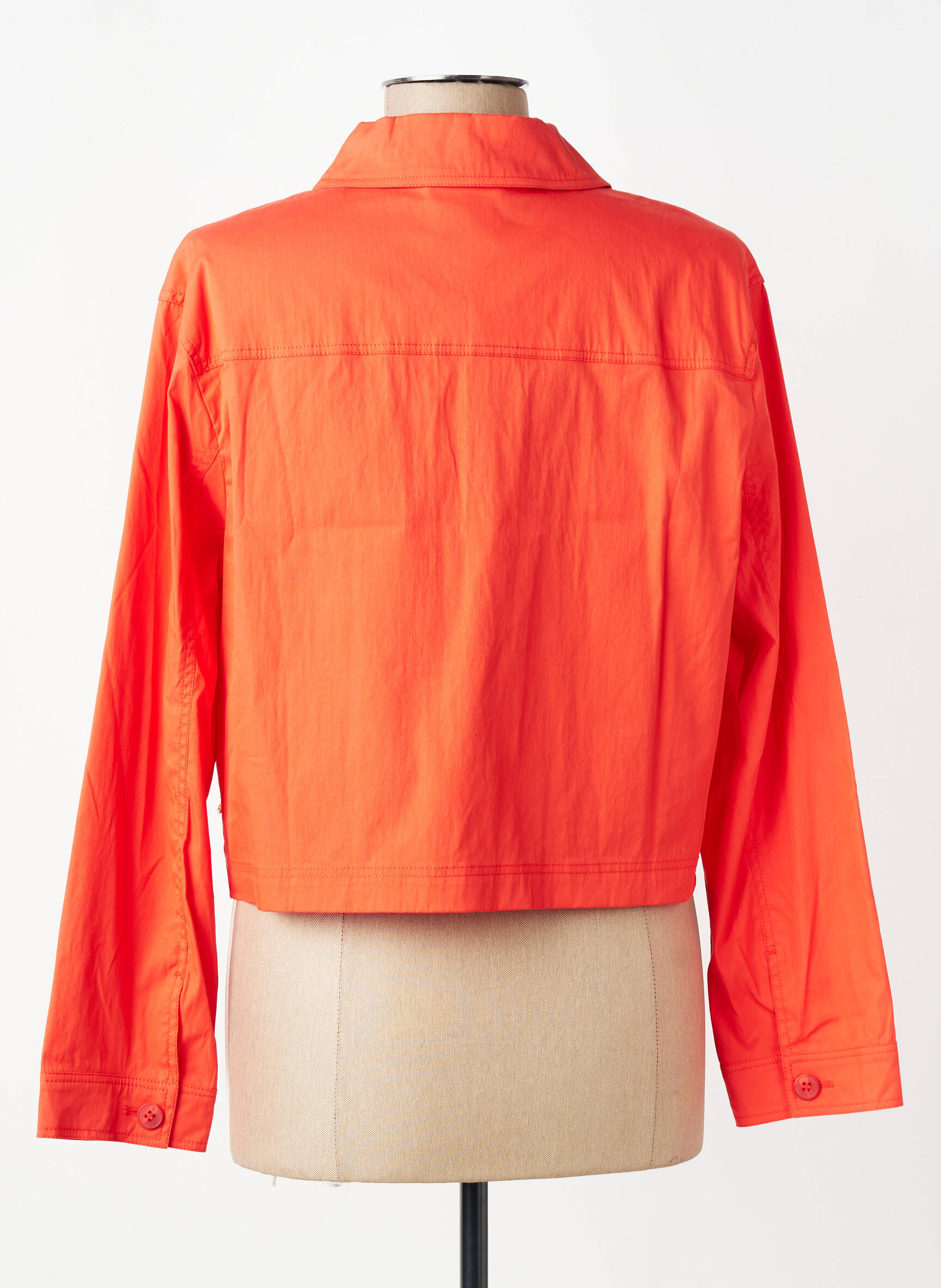 Veste casual poignets boutonnés avec fente orange ROBE LEGERE BY VERA MONT femme