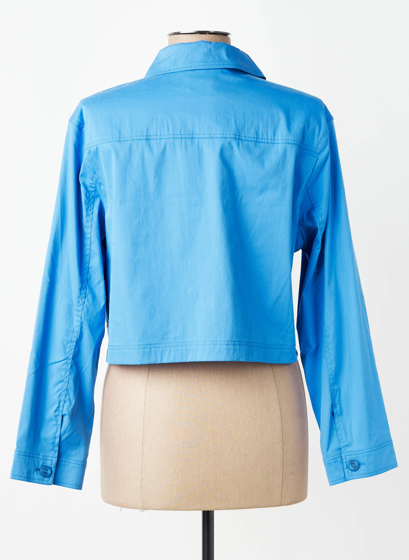 Veste casual poignets boutonnés avec fente bleu ROBE LEGERE BY VERA MONT femme