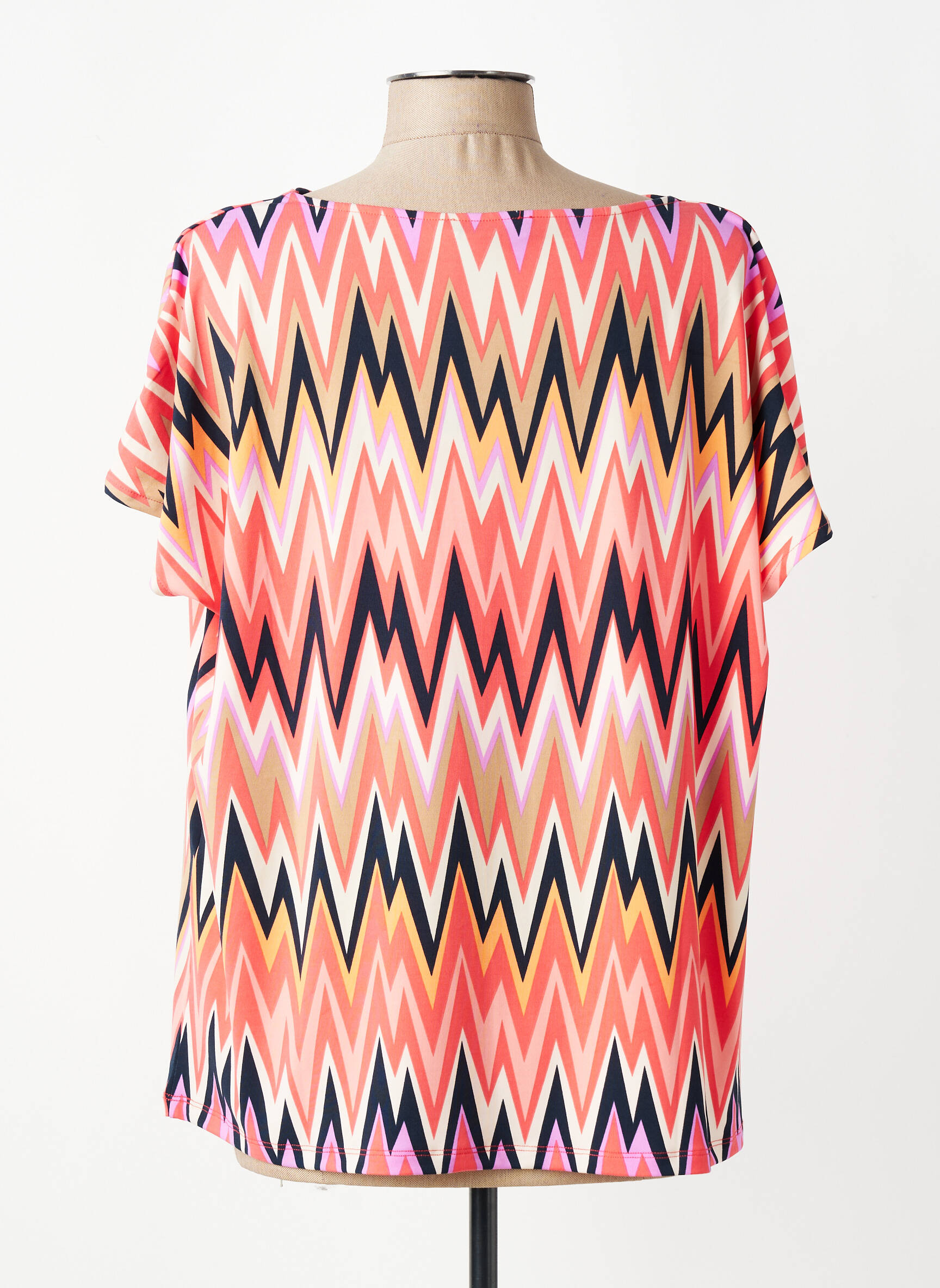 Top stretch manches courtes rose BETTY BARCLAY femme