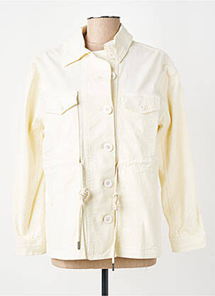 Veste casual poignets boutonnés avec fente jaune HOD femme