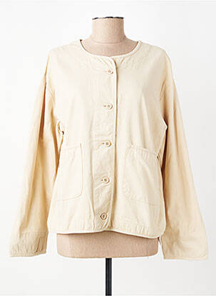 Veste casual col rond beige LANIDOR femme