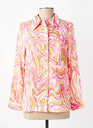 Chemisier tissage crêpe manches longues rose LA PETITE FRANCAISE femme