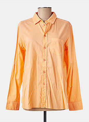 Chemisier coupe cintrée manches longues orange AMOUR femme