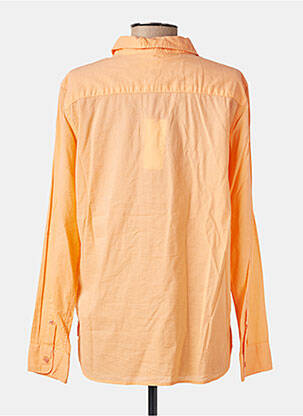 Chemisier coupe cintrée manches longues orange AMOUR femme