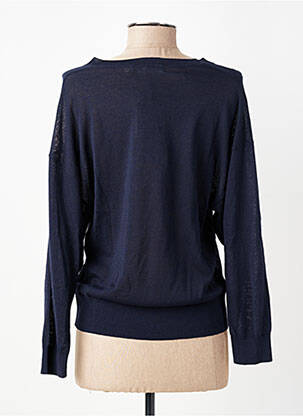 Pull col v manches longues bleu NICE THINGS femme
