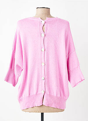 Pull stretch manches 3/4 rose O'MER femme