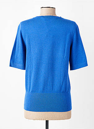 Pull stretch manches courtes bleu BETTY BARCLAY femme