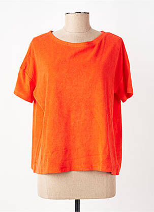 T-shirt coupe droite manches courtes orange ANONYM APPAREL femme