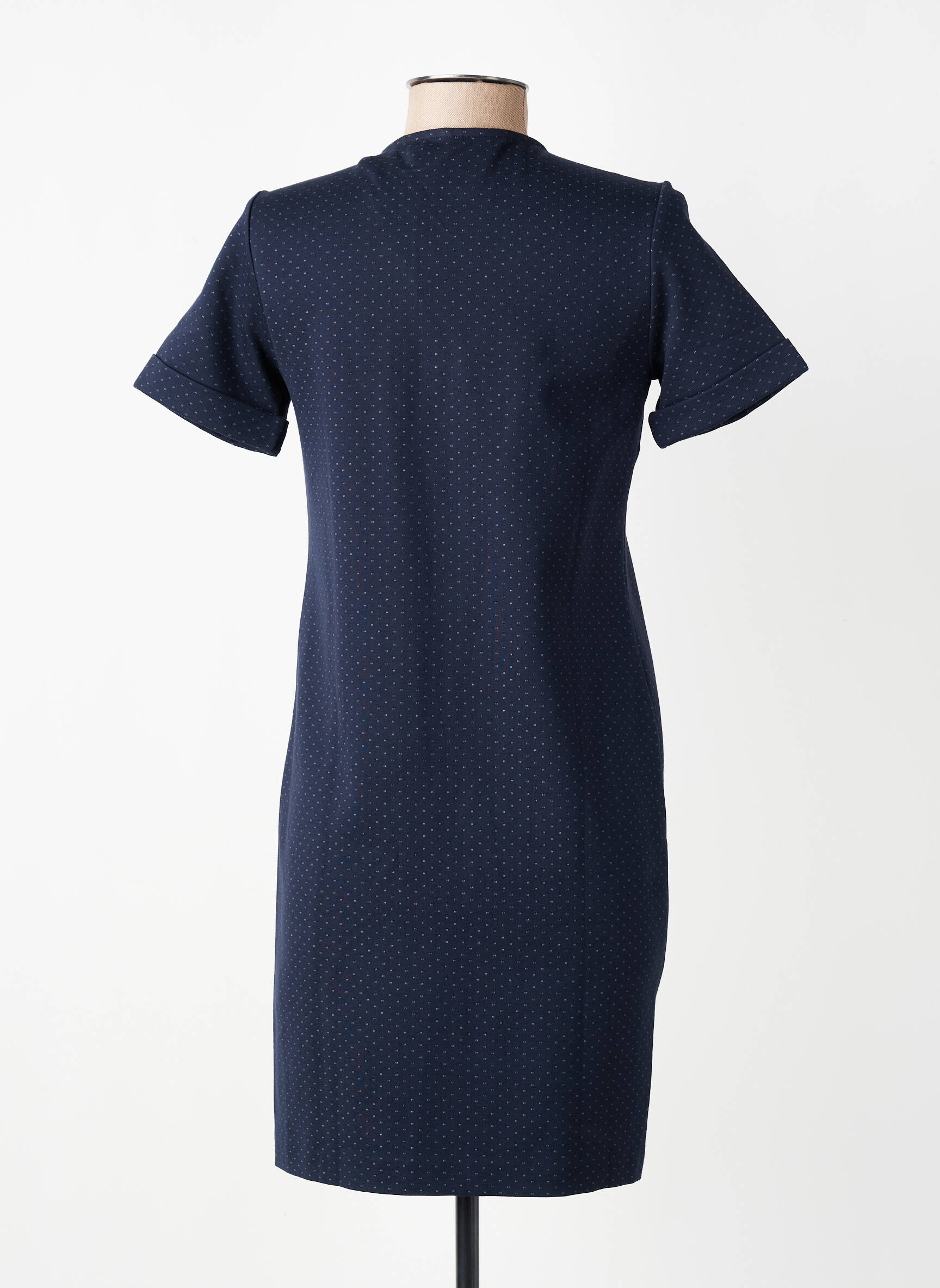 Robe courte manches courtes manches courtes bleu I.CODE (By IKKS) femme