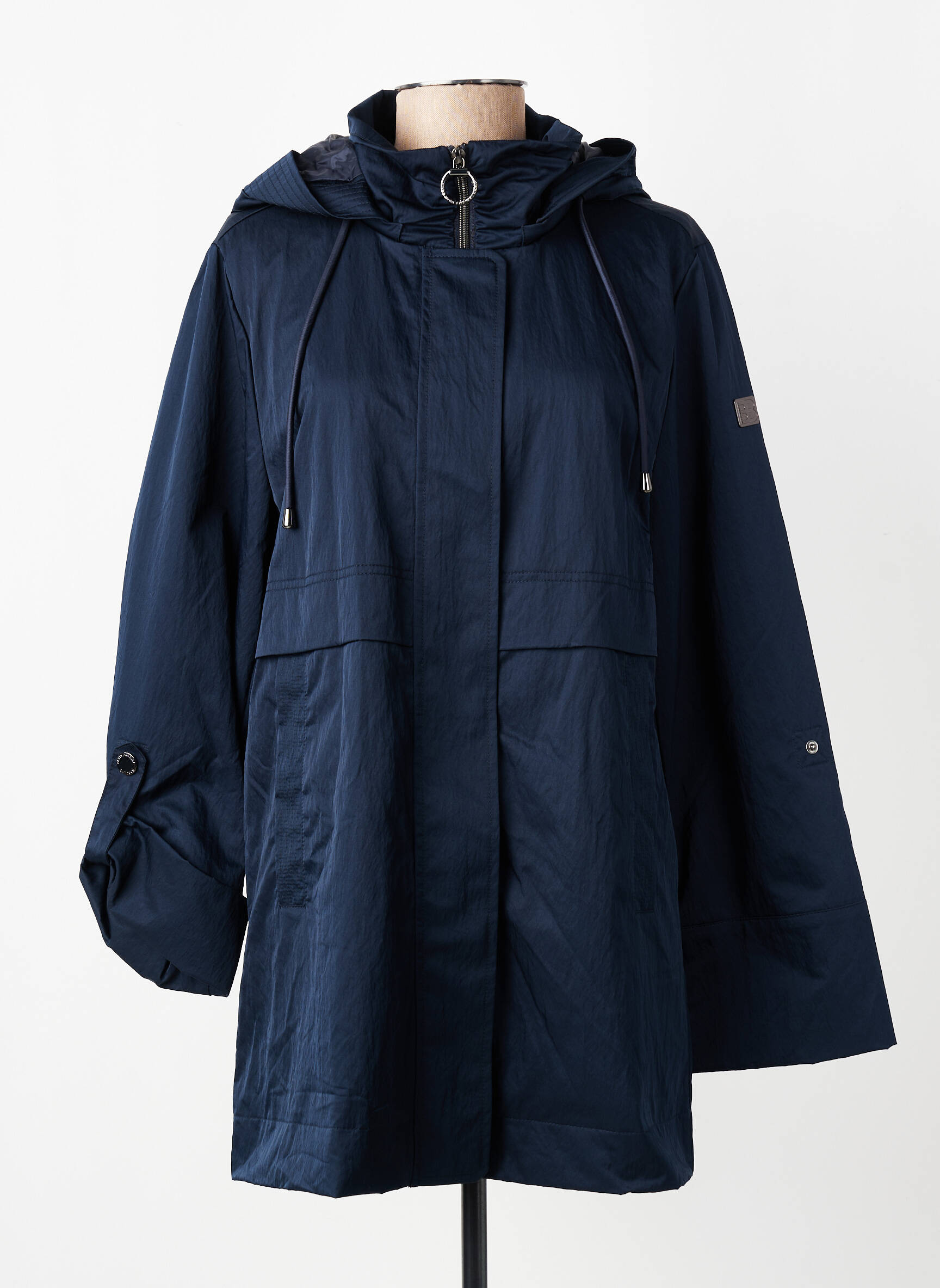 Imperméable capuche amovible a capuche bleu BETTY BARCLAY femme