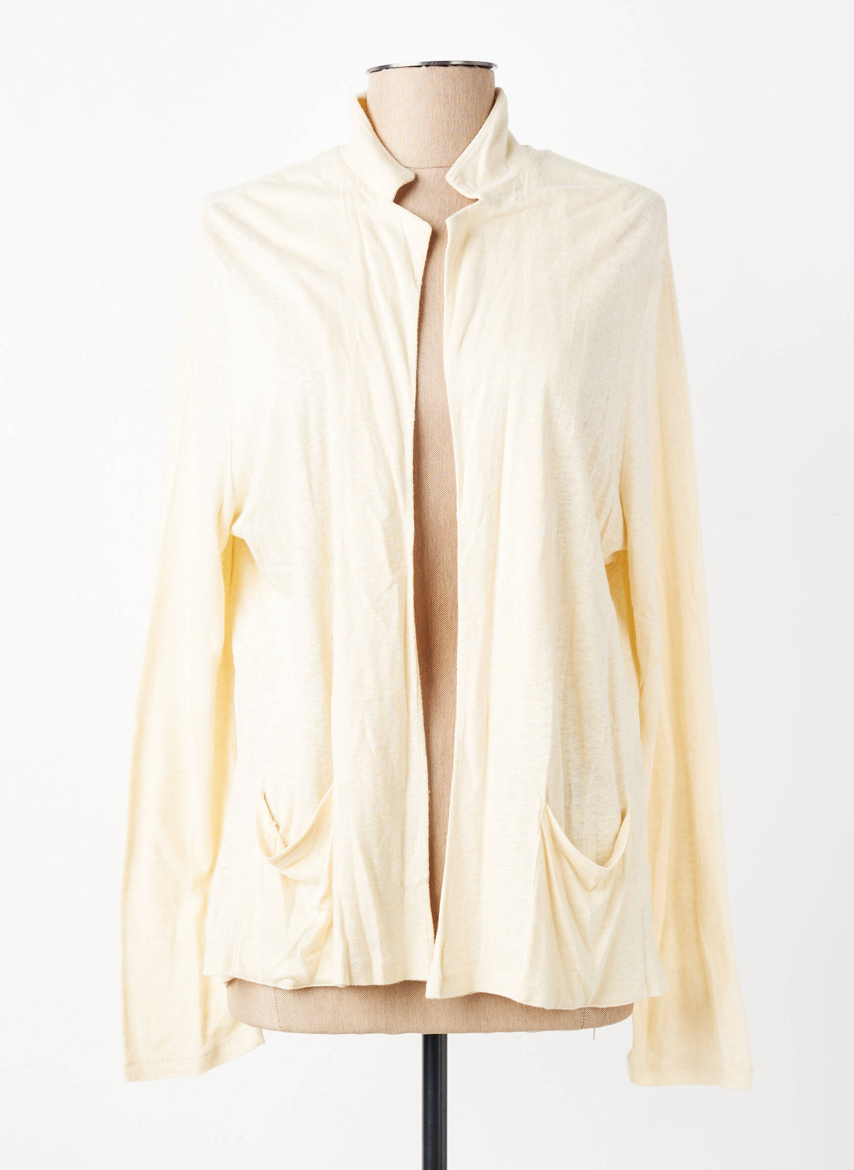 Gilet manches longues manches longues beige NICE THINGS femme