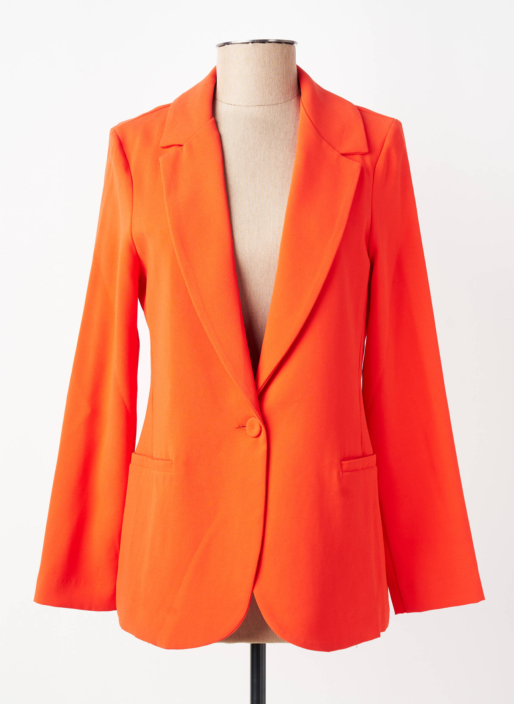 Blazer poches orange SIGNE NATURE femme