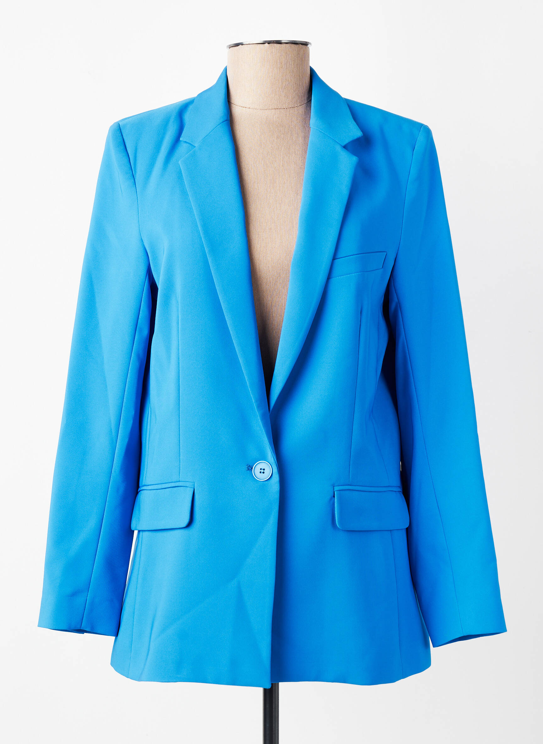 Blazer poches bleu SIGNE NATURE femme