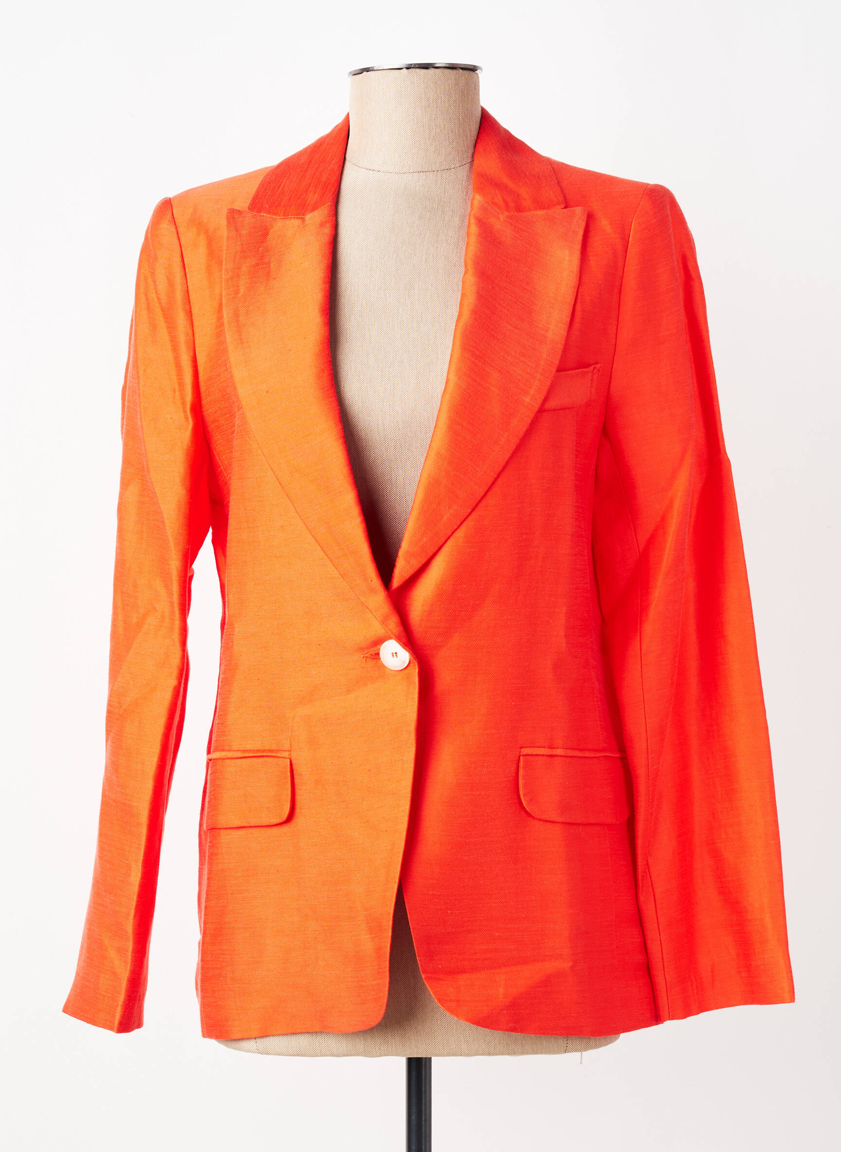 Blazer poches orange LA PETITE FRANCAISE femme