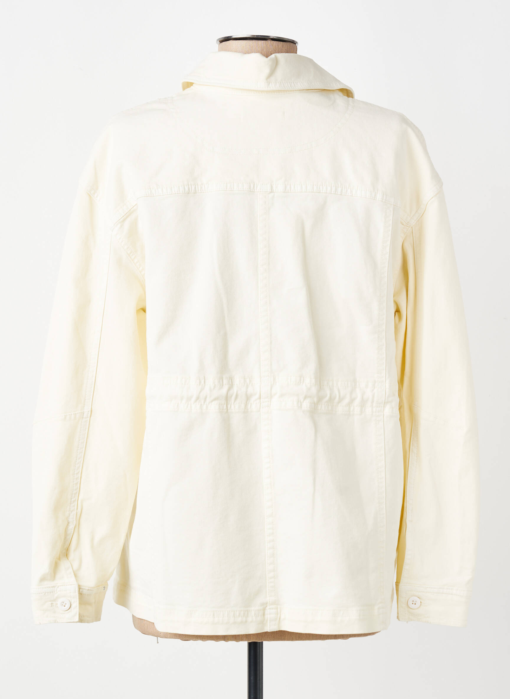 Veste casual poignets boutonnés avec fente jaune HOD femme