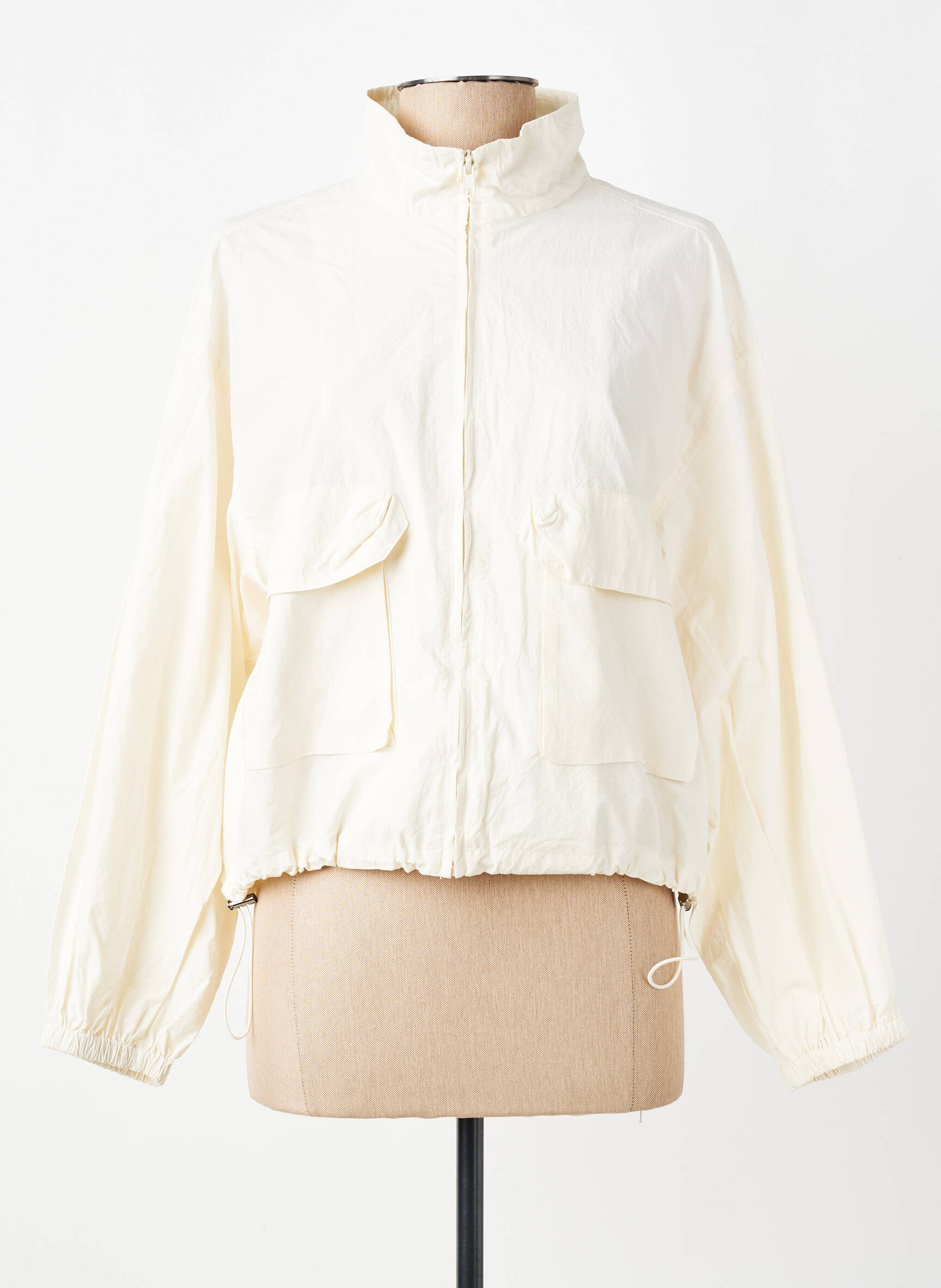 Coupe-vent manches longues sans capuche beige JC.SOPHIE femme