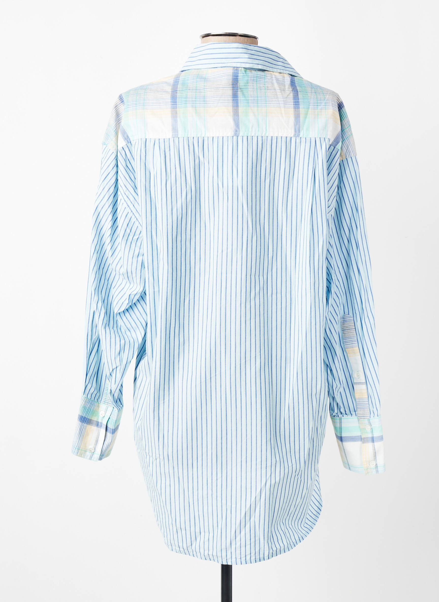 Tunique manches longues col chemisier bleu HOD femme