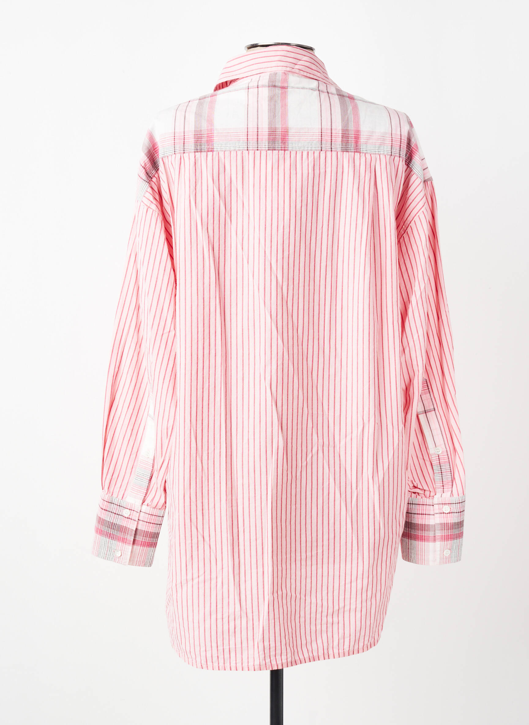 Tunique manches longues col chemisier rose HOD femme