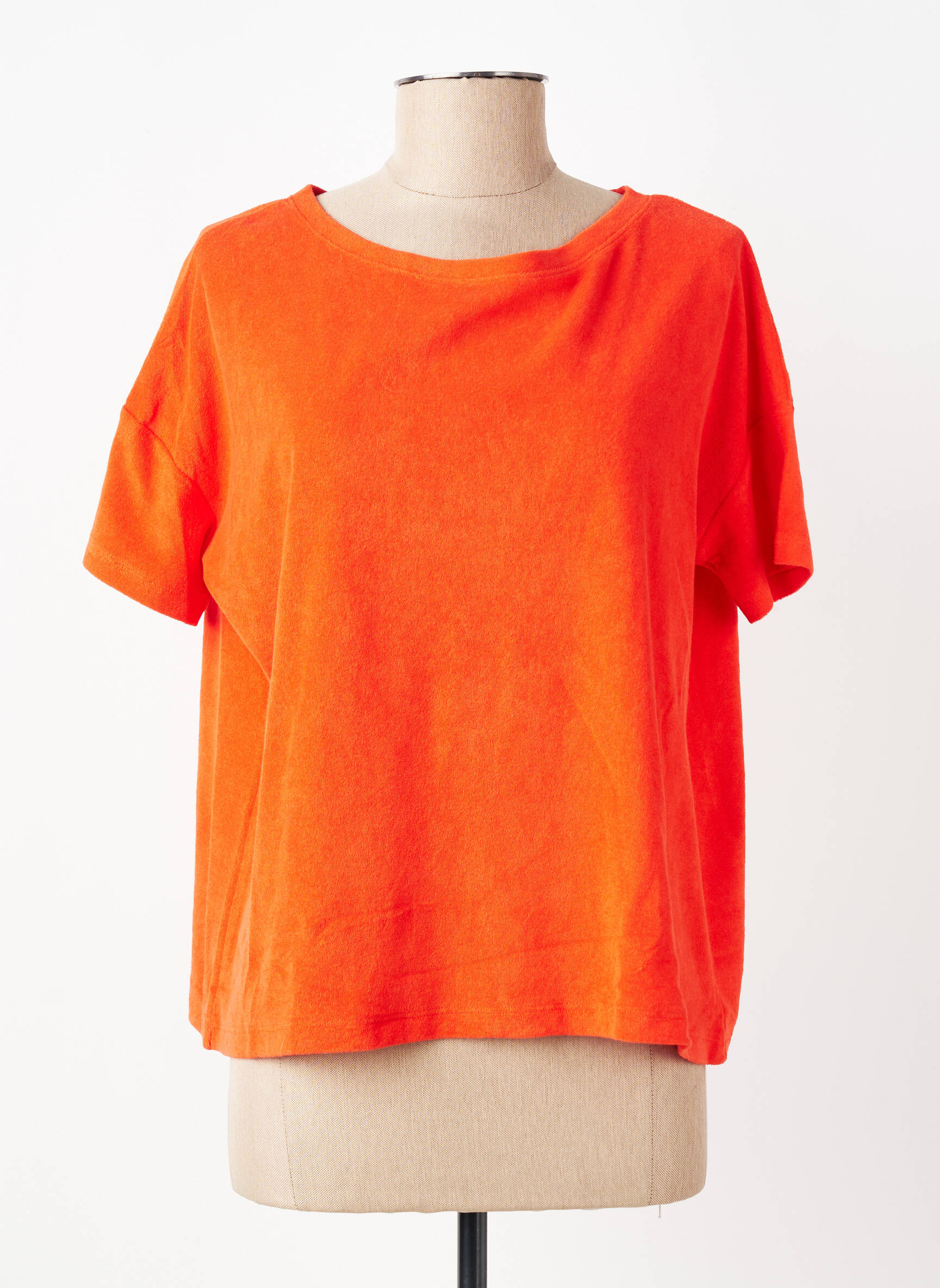 T-shirt coupe droite manches courtes orange ANONYM APPAREL femme