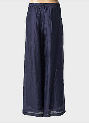 Pantalon large tissage crêpe taille normale bleu TINSELS femme