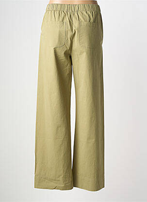 Pantalon large tissage popeline taille normale vert JC.SOPHIE femme