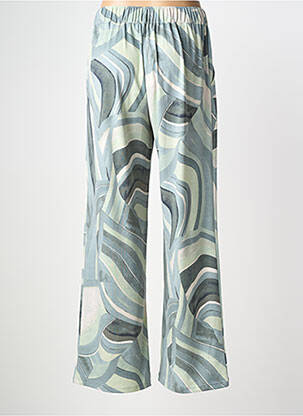 Pantalon large tissage popeline taille normale vert BETTY BARCLAY femme