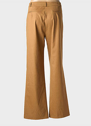 Pantalon large tissage popeline taille normale marron LA PETITE FRANCAISE femme