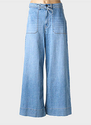 Jeans coupe large stretch taille haute bleu BETTY & CO femme