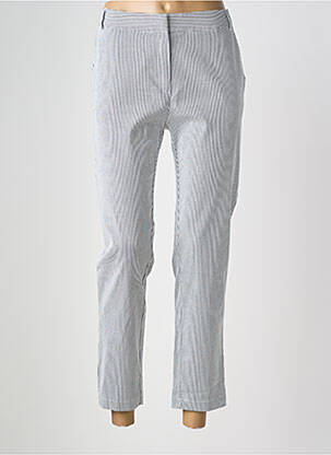 Pantalon chino fermeture zippée sous rabat avec crochet taille normale gris LA PETITE FRANCAISE femme
