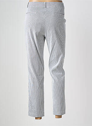 Pantalon chino fermeture zippée sous rabat avec crochet taille normale gris LA PETITE FRANCAISE femme