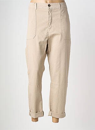 Jeans coupe droite taille normale taille normale beige HOD femme