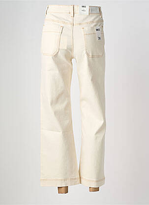Jeans coupe large stretch taille haute beige MKT STUDIO femme