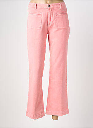 Jeans coupe large stretch taille haute rose MKT STUDIO femme