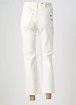 Jeans coupe droite taille haute taille haute beige MKT STUDIO femme
