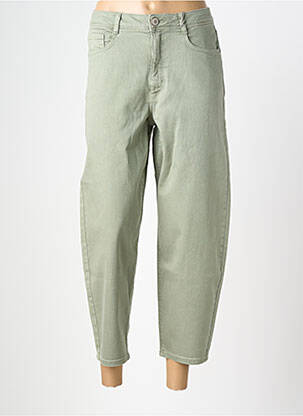 Jeans coupe droite taille haute taille haute vert BETTY & CO femme