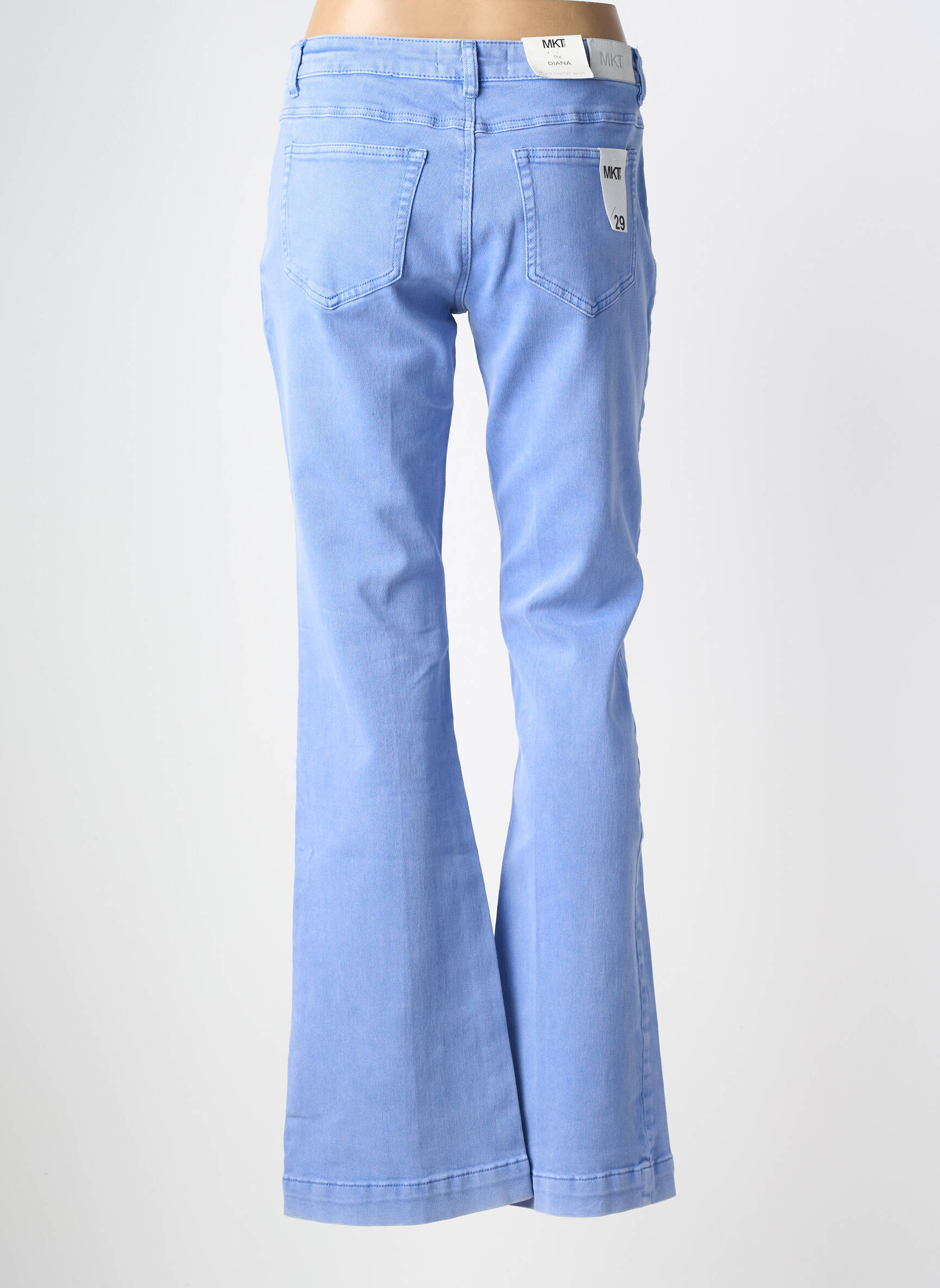 Jean coupe flare stretch taille normale bleu MKT STUDIO femme
