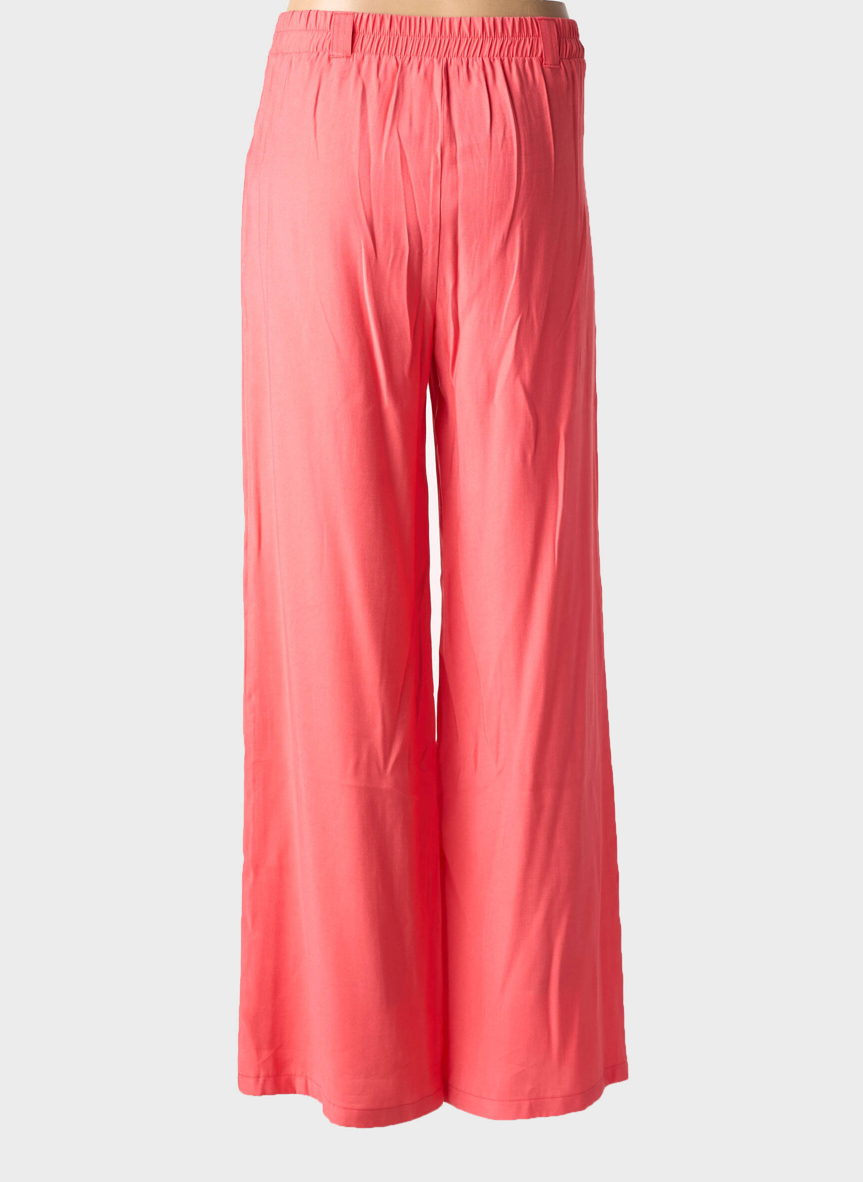Pantalon large tissage popeline orange AN' GE femme