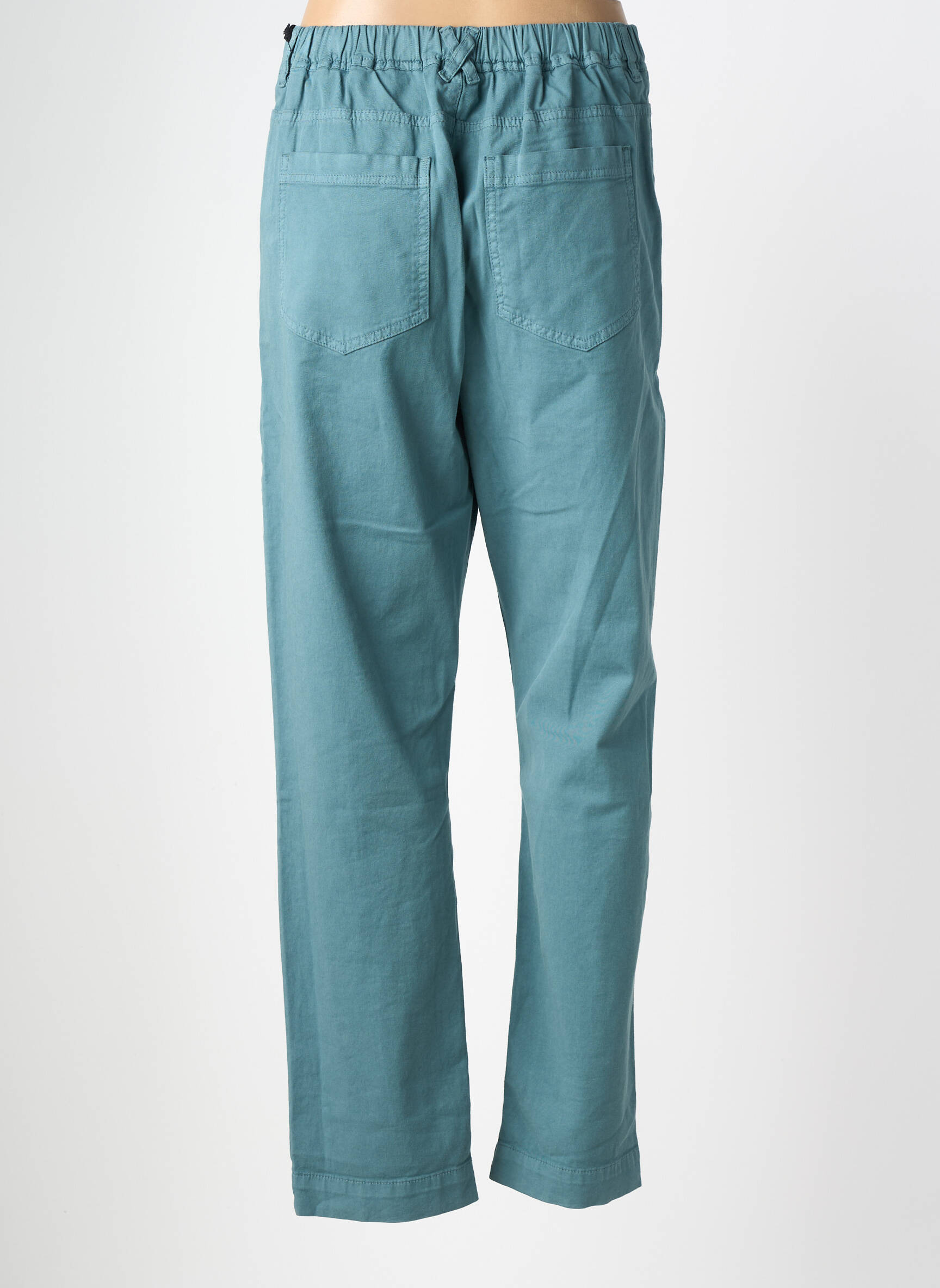 Jeans coupe droite taille normale taille normale vert HOD femme