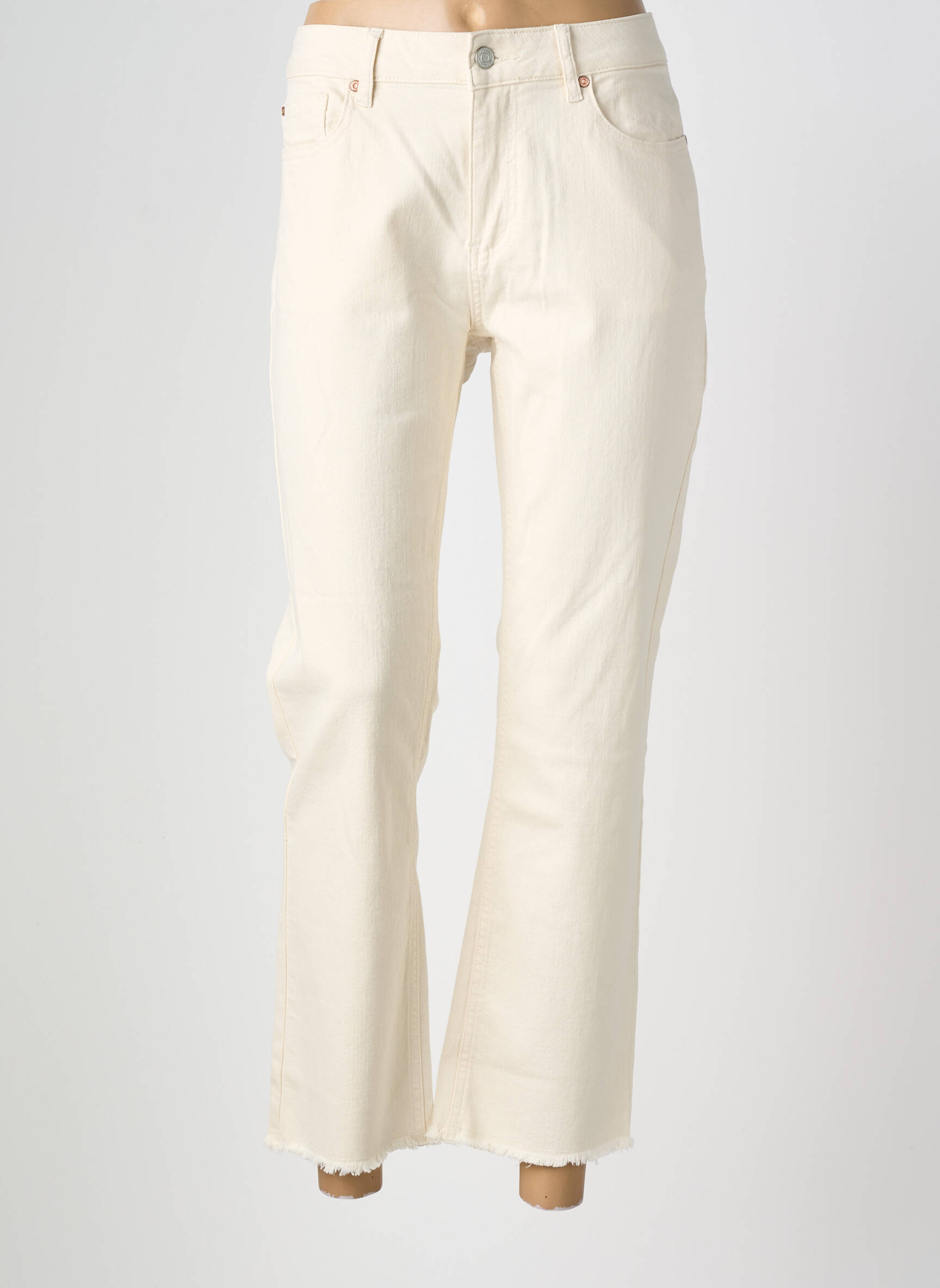 Jeans bootcut taille normale taille normale beige MKT STUDIO femme