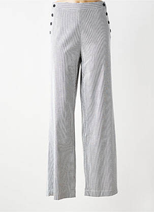 Pantalon droit taille normale taille normale gris LA PETITE FRANCAISE femme