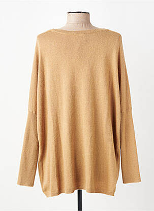 Pull coupe droite manches longues marron ARTLOVE femme