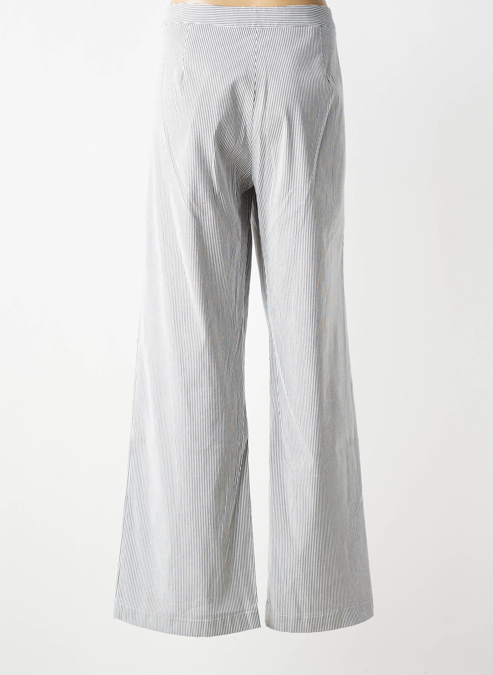 Pantalon droit taille normale taille normale gris LA PETITE FRANCAISE femme